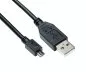 Preview: DINIC USB Cable micro B male to USB A male, black, 1,00m